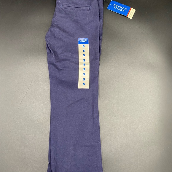 French Toast size 5 navy blue straight uniform pants - Picture 3 of 8